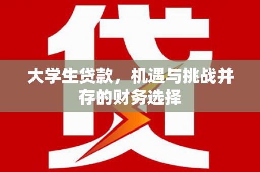 鱼台大学生贷款，机遇与挑战并存的财务选择