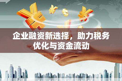 鱼台企业融资新选择，助力税务优化与资金流动