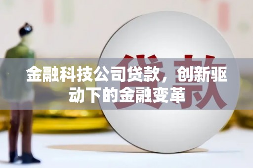 鱼台金融科技公司贷款，创新驱动下的金融变革