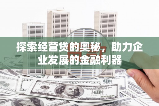 鱼台探索经营贷的奥秘，助力企业发展的金融利器