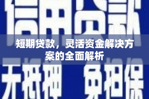 鱼台短期贷款，灵活资金解决方案的全面解析