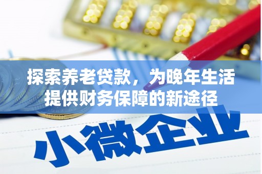 鱼台探索养老贷款，为晚年生活提供财务保障的新途径