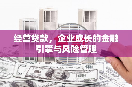 鱼台经营贷款，企业成长的金融引擎与风险管理